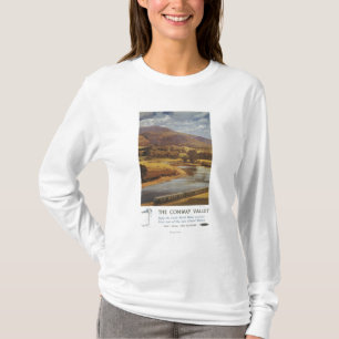 T-shirt Affiche britannique de chemins de fer de scène de