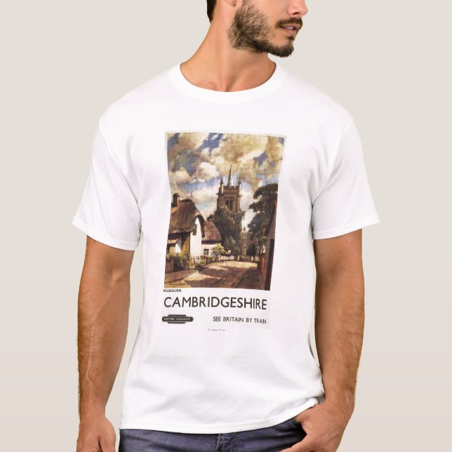 T-shirt Affiche britannique de chemins de fer de vue (Devant)