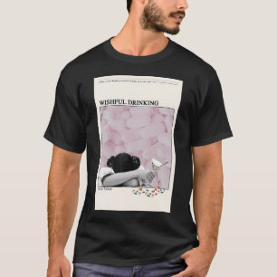 T-shirt Affiche Carrie Fisher Boire avec Espoir