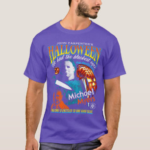 T-shirt Affiche colorée de film d'horreur Halloween 90s Bo