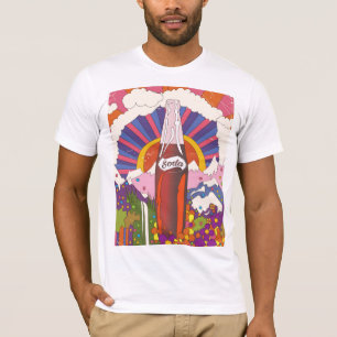 T-shirt affiche commerciale de soda de style vintage