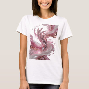 T-shirt Affiche d'art ABSTRACT ART Argent v3