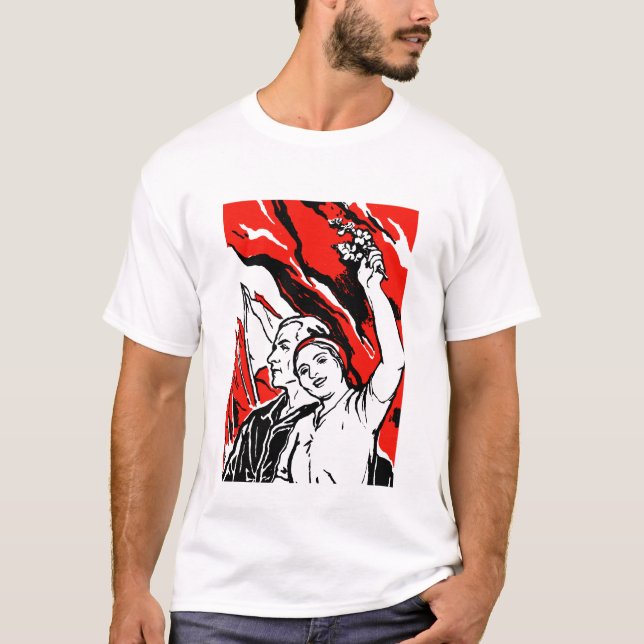 T-shirt Affiche de 1935 socialistes (Devant)