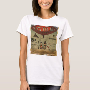 T-shirt Affiche De Cirque Française De Deux Artistes En Aé