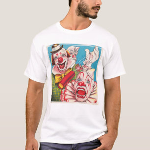 T-shirt Affiche De Cirque Montrant Les Visages Clown Et Cr