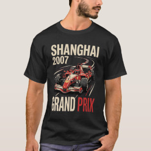T-shirt Affiche de course Grand Prix vintage Shanghai 2007