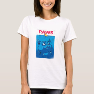 T-shirt Affiche de film d'horreur parodique Paws