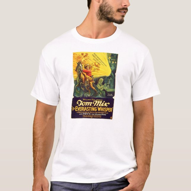 T-shirt Affiche de film occidental de Tom Mix 1925 (Devant)