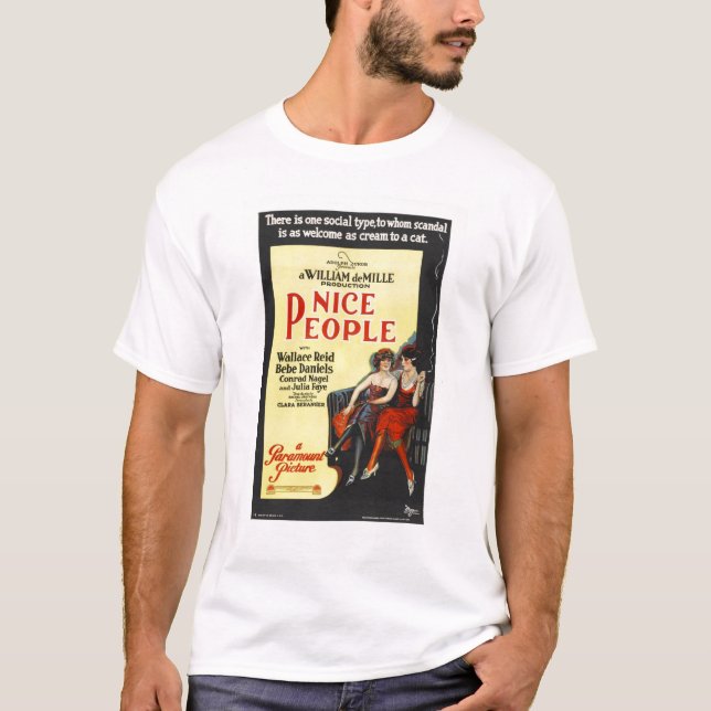 T-shirt Affiche de film silencieux gentille des personnes (Devant)