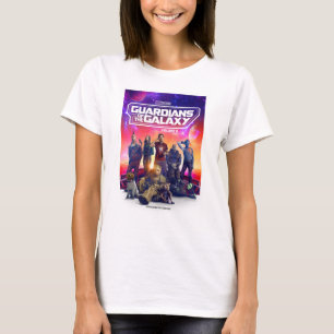 T-shirt Affiche de groupe de personnages des Gardiens de l