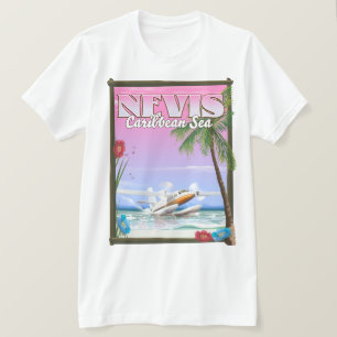 T-shirt affiche de Nevis Holiday.
