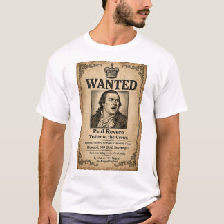 T-shirt Affiche de Paul Revere recherché