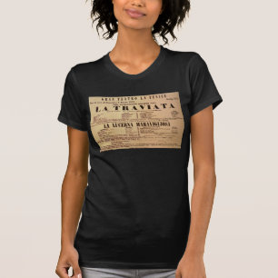 T-shirt Affiche de première mondiale de La Traviata (1853