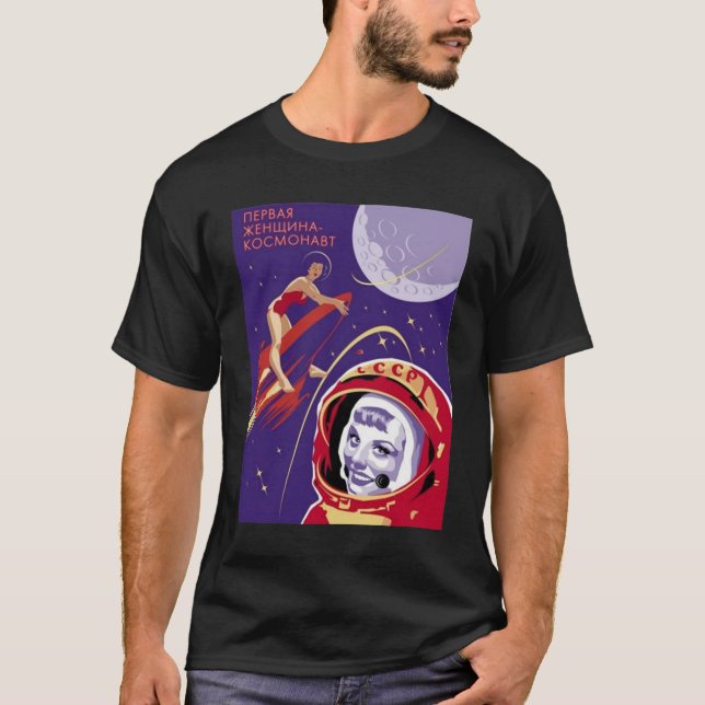 T-shirt Affiche de propagande soviétique communisme soviét (Devant)