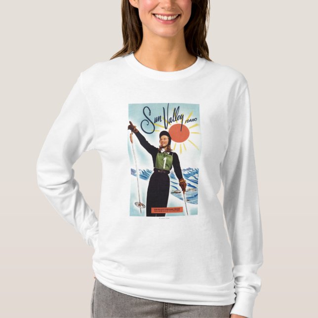 T-shirt Affiche de publicité de Gretchen Fraser (Devant)