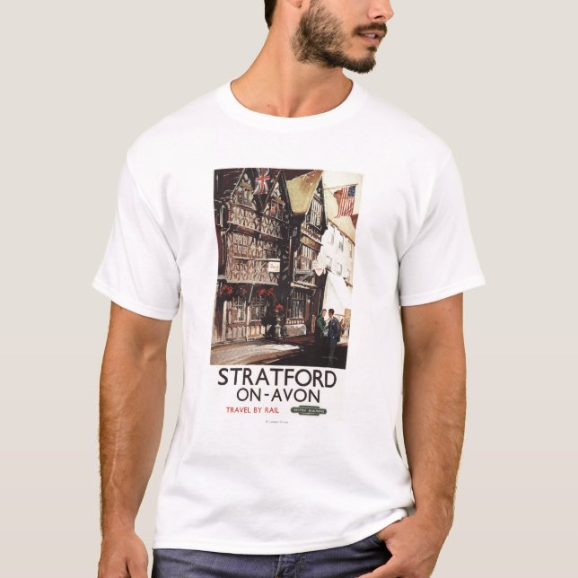 T-shirt Affiche de rail de Chambre d'auberge et de Harvard (Devant)