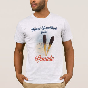 T-shirt Affiche de ski Mont-Tremblant Québec.