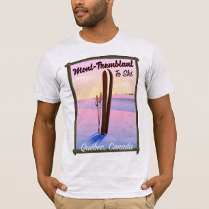 T-shirt Affiche de ski Québec Mont-Tremblant.