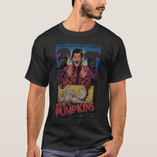 T-shirt affiche de style vintage citrouille