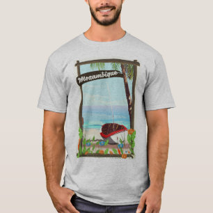 T-shirt Affiche de vacances de bande dessinée de bateau d