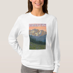T-shirt Affiche de Vintage voyage de fleurs de ressort