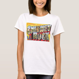 T-shirt Affiche de Vintage voyage de la roche N.C. de