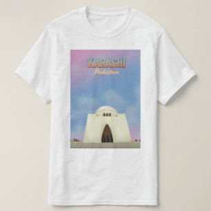 T-shirt Affiche de voyage à Karachi Pakistan