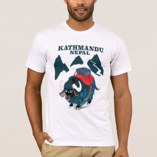T-shirt Affiche de voyage à Katmandou Népal