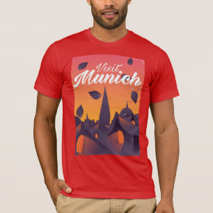 T-shirt Affiche de voyage à Munich en Allemagne