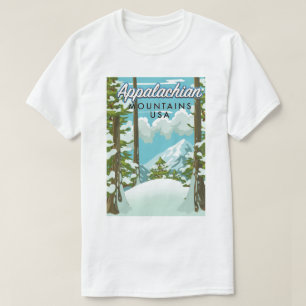 T-shirt Affiche de voyage dans les montagnes des Appalache