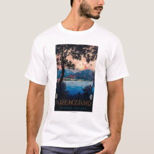 T-shirt Affiche de voyage de la Riviera d'Italien