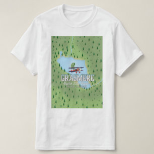 T-shirt Affiche de voyage de ski Chymbulak Kazakhstan