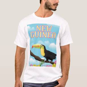 T-shirt Affiche de voyage de toucan de la Nouvelle-Guinée