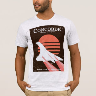 T-shirt Affiche de voyage de vol vintage Concorde
