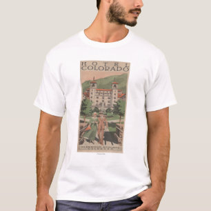 T-shirt Affiche de voyage du Colorado d'hôtel
