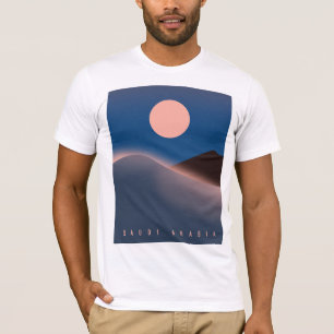 T-shirt Affiche de voyage en Arabie saoudite.
