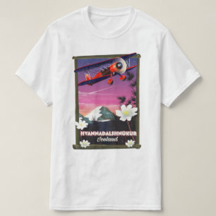 T-shirt Affiche de voyage Hvannadalshnkur Islande.