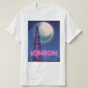 T-shirt Affiche de voyage Londres néon
