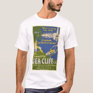 T-shirt Affiche de voyage Promotion Sea Cliff, Long Island