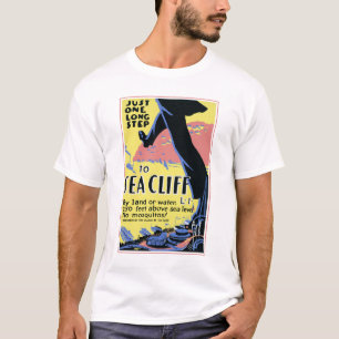 T-shirt Affiche de voyage Promotion Sea Cliff, Long Island