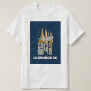 T-shirt Affiche de voyage rétro Luxembourg