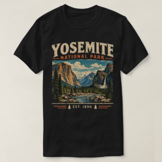 T-shirt Affiche de voyage vintage du Parc national de Yose