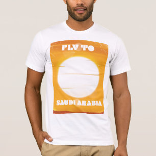 T-shirt Affiche de voyage vintage en Arabie Saoudite