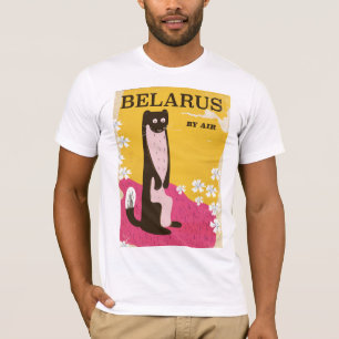 T-shirt Affiche de voyage vintage en Biélorussie