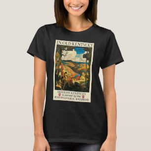 T-shirt Affiche de voyage vintage NC Wyeth, Dans le vieux