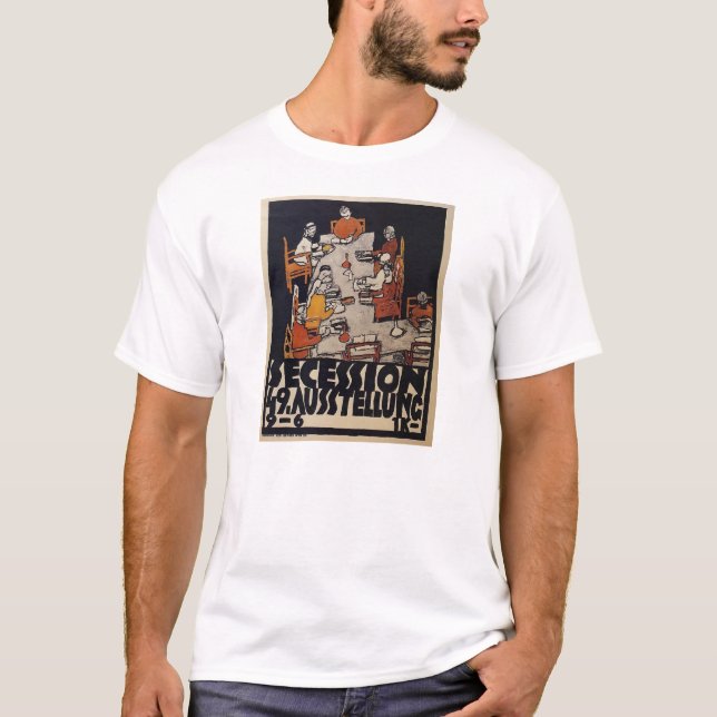 T-shirt Affiche d'Egon Schiele- pour la secession de (Devant)