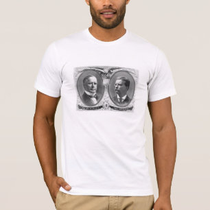 T-shirt Affiche d'élection de McKinley et de Roosevelt