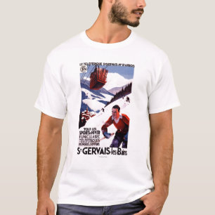 T-shirt Affiche ferroviaire de promo de funiculaire de