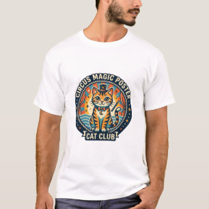 T-shirt Affiche Magie de Cirque Chat Mignon Design - Cirqu