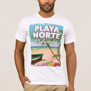 T-shirt Affiche mexicaine Playa Norte